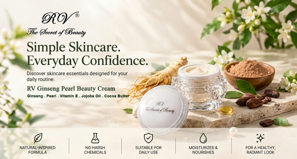 RV Ginseng Pearl Beauty Cream Website Banner 1024x547
